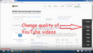 change quality of youtube videos