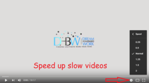 speed up slow videos on youtube
