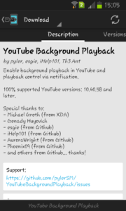 download xposed module youtube background playback