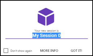 name new session in sessionbox